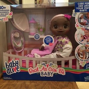 BABY ALIVE Real As Can Be BABY, Black